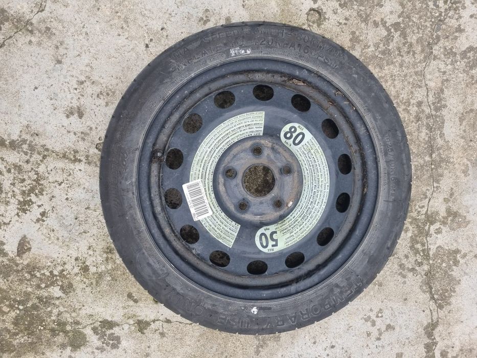 Rezerva slim T125/70 R16 Golf 7 Audi A3