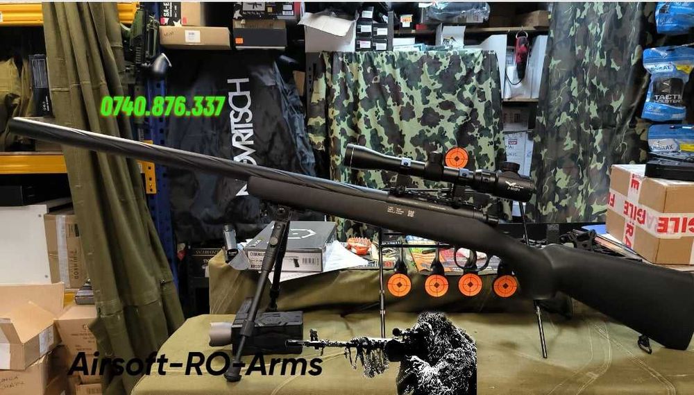 Pusca Airsoft FullMetal INTERNE OTEL!! Modificata PUTERE MAXIMA 8,4J