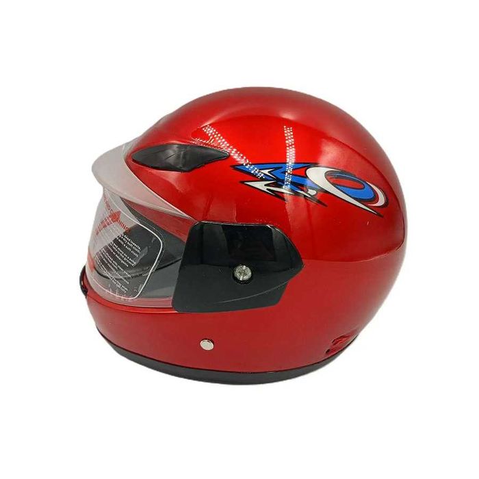 Детска каска за Мотор/Скутер/Мотопед Черна/Червена