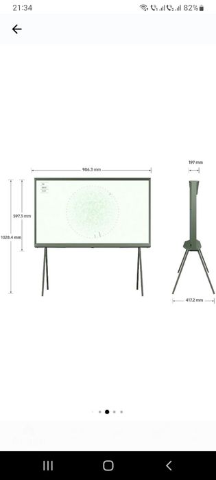 Tv Samsung The Serif QLED 43LS01DB,4K Ultra HD Clasa G,2024