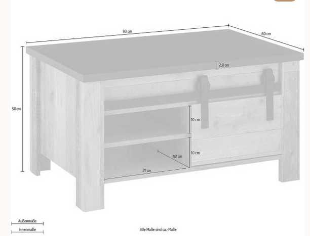 Masuta de cafea rustica Country Barn