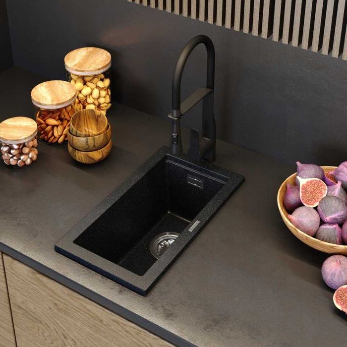 Компактна гранитна мивка Granitan TUGA 28см