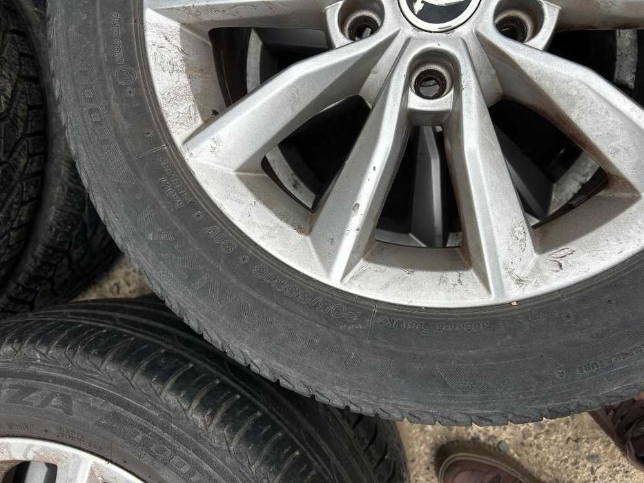 Set 4 Jante Aliaj 5x112 205 55 16 R16 Skoda 5E0601025BA 6,5x16H2 ET46