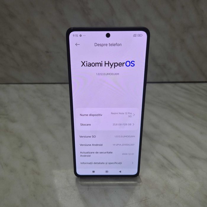 Telefon Xiaomi Redmi 12 Pro 5G Negru Nou la Cutie 128 GB Zeus 32678