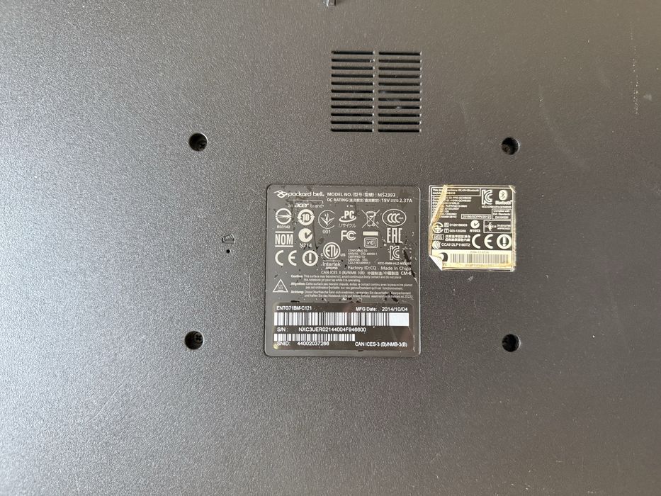 Продам ноутбук Packard Bell