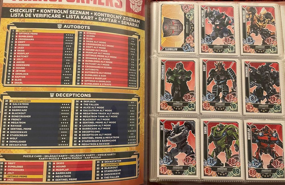 Album Topps Transformers