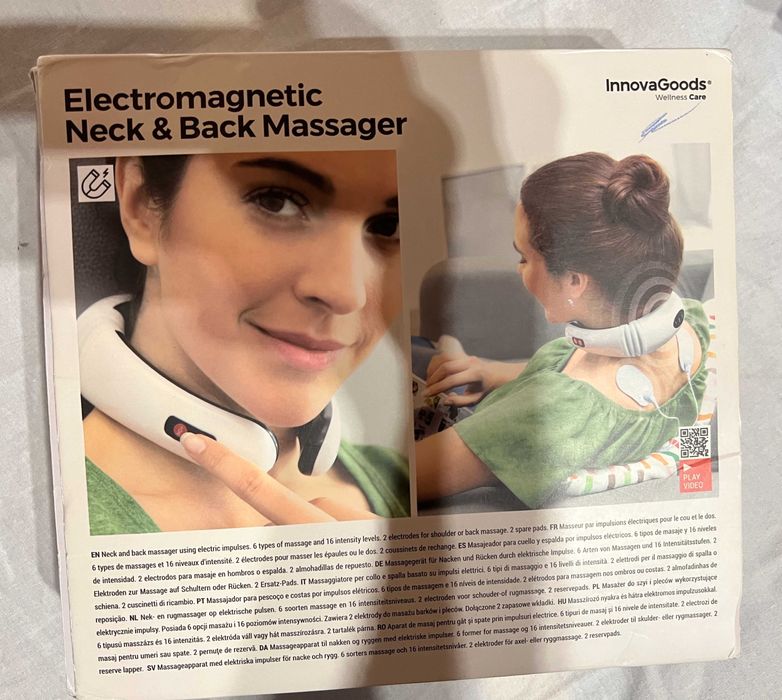 Aparat de Masaj pt Gât și Spate Electromagnetic Calmagner InnovaGoods