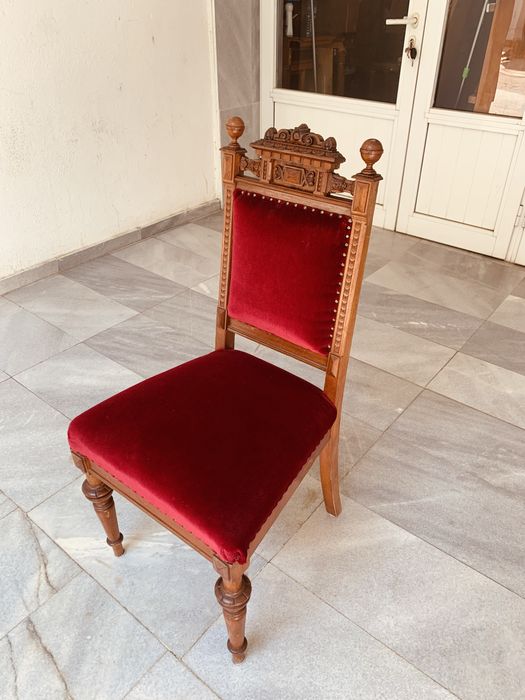 Античен стол от масивно дърво – късен XIX век