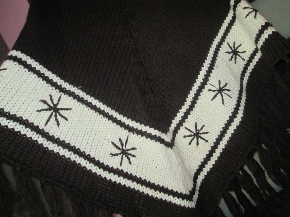 poncho maro dame L