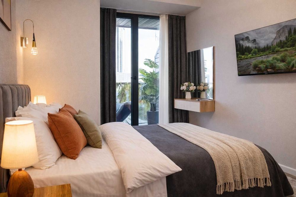 В U-Tower 2-х комнатные апартаменты бизнес-класса посуточно