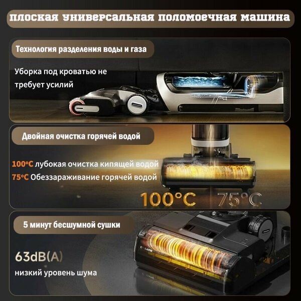 Вертикальный пылесос беспроводной Dreame H20Ultra Mix