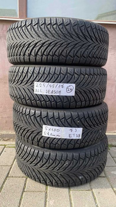 225 45 17 set4 buc all seaso dot 2024 sau cu jante santa monica 5x100