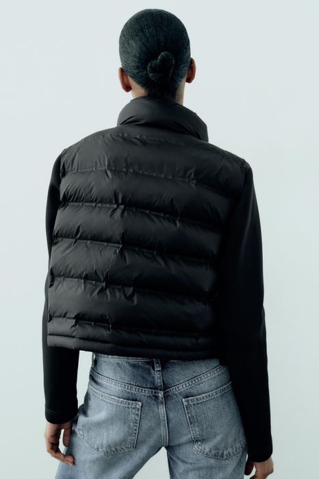 Дамско яке Zara неопренови ръкави