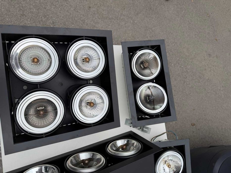 Осветителни тела за таванен монтаж - цвят черно - за металхалогени или лед луни