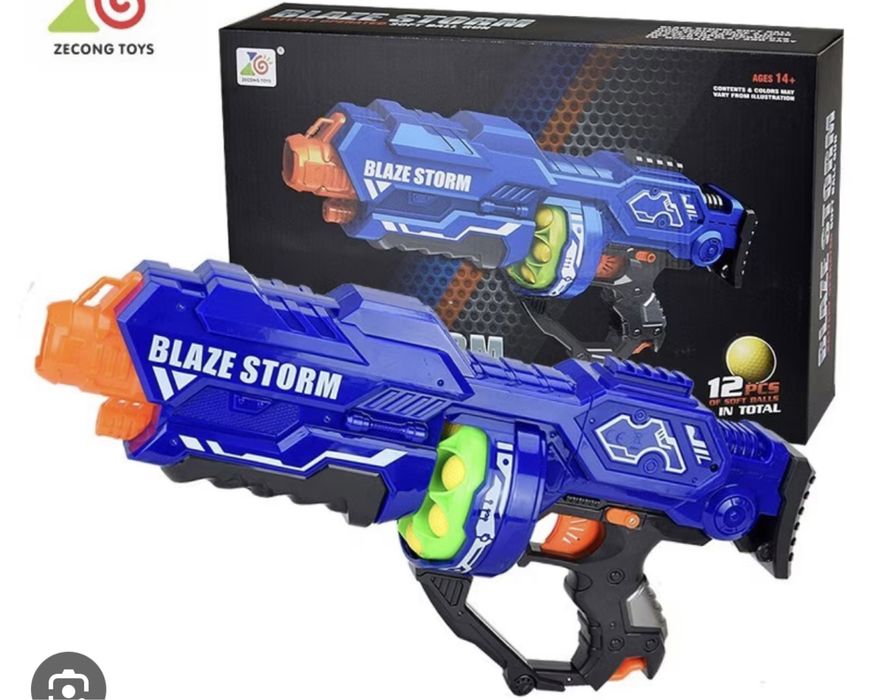 Бластер Blaze storm 12 мягких пуль