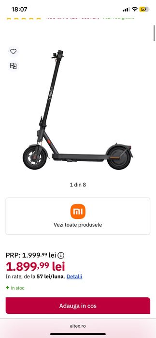 Trotineta Electrica Xiaomi Mi Elite 45KM Autonomie
