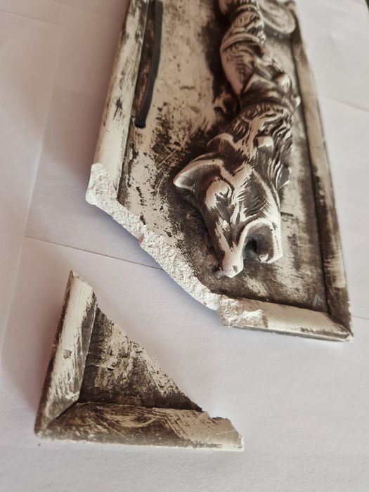 Lup dacic din ceramica produs handmade unicat