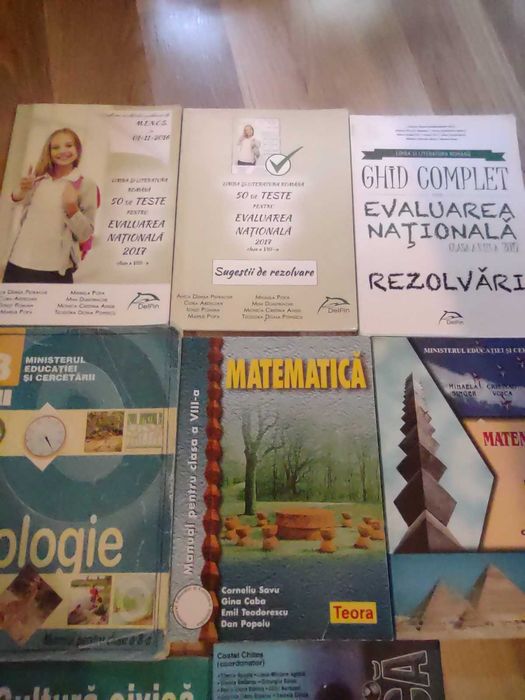 Clasa a VIII 8 a matematica romana biologie civica evaluarea nationala