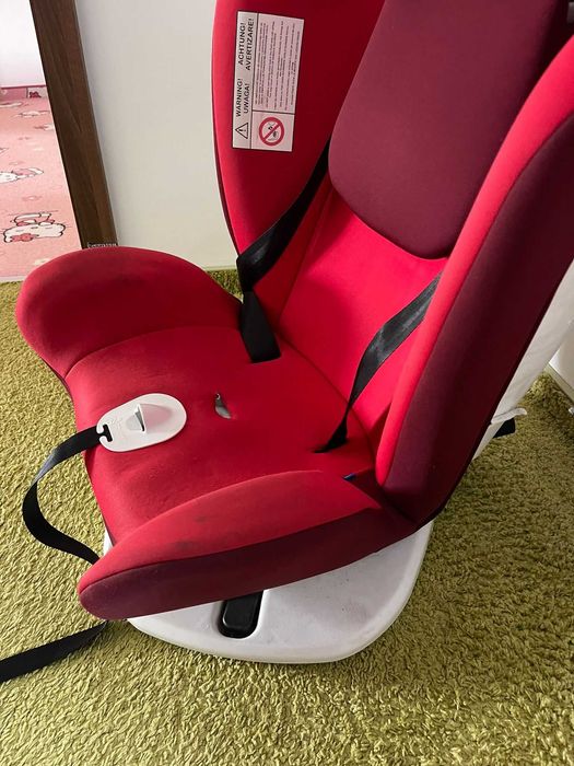Scaun auto, Lionelo Bastiaan Pozitie de somn, Rotire 360 grade, 0-36 Kg, Cu Isofix si Centura Top Tether, Rosu