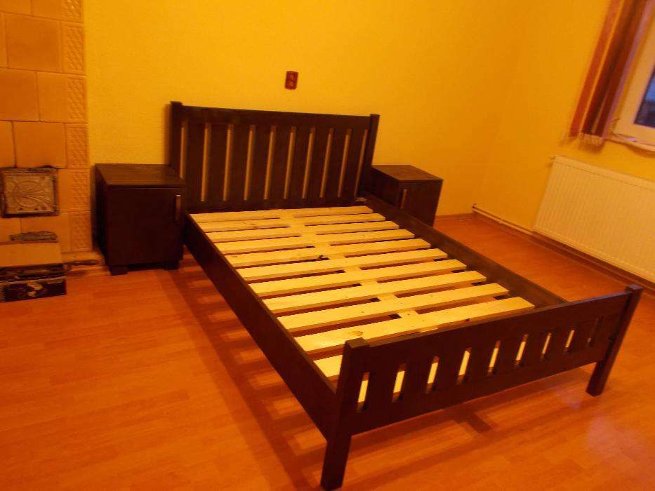 TRANSPORT GRATUIT.Pat matrimonial din lemn masiv cod 202
