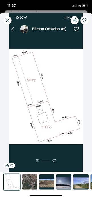 Proprietar vand 483 m   Snagov- Ghermanesti