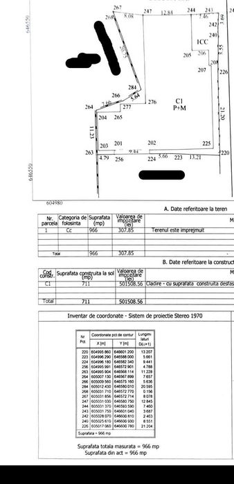 Spatiu comercial de 1000 mp, zona centrala, front stradal 38 mp