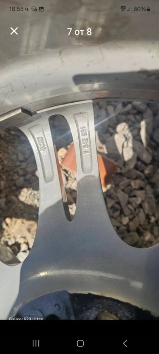 Оригинални джанти от БМВ  f10 които са с гуми Петлас ( почти нови). Предни 245/40/18/j8/is30 и задни с гуми 275/35/ 18/j9/is44.