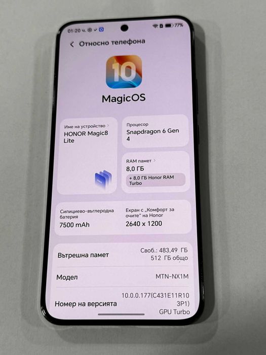 Honor 8 magic lite 512GB