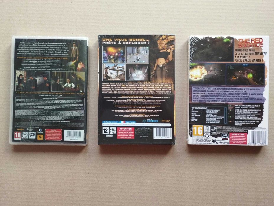 Jocuri PC Acțiune de Colecție – L.A. Noire Integral, D.I.R.T. 3D, Red Solstice (Sigilate)
