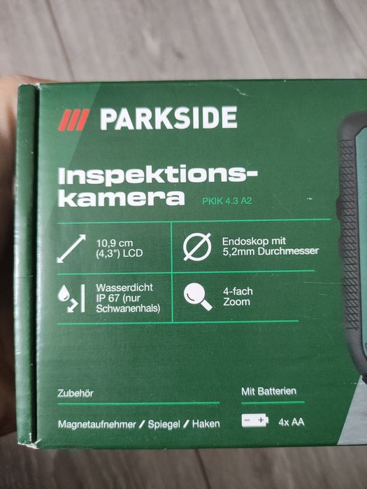 Camera video  endoscopica de inspectie control Parkside
