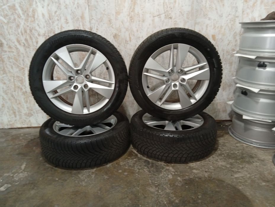 Jante 17 5x112 Skoda Audi vw seat+215/55/17 iarna