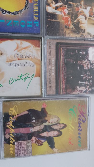Lot 7 casete audio muzică românească (Phoenix, Pasărea Colibri, Andrieș, etc..)