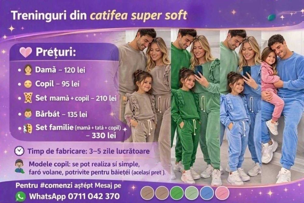 Treninguri din catifea super soft Suuuper calitative