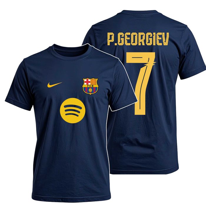 BARCELONA Мъжки и детски тениски по поръчка с име и номер ПРОМО