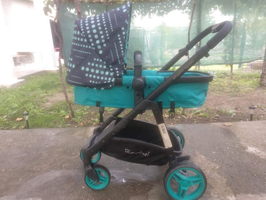 Детска комбинирана количка 2в1 Cangaroo - Rachel, тюркоаз