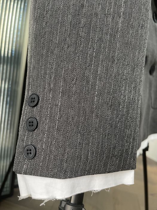 Серый пиджак оверсайз М