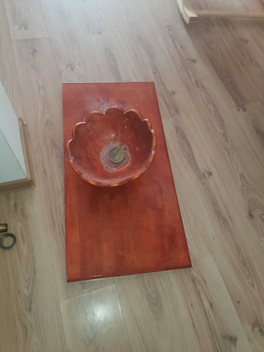 Lavoar/chiuveta si blat din lemn