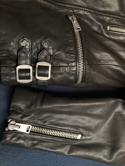 НОВО Мъжко кожено яке AllSaints, XS