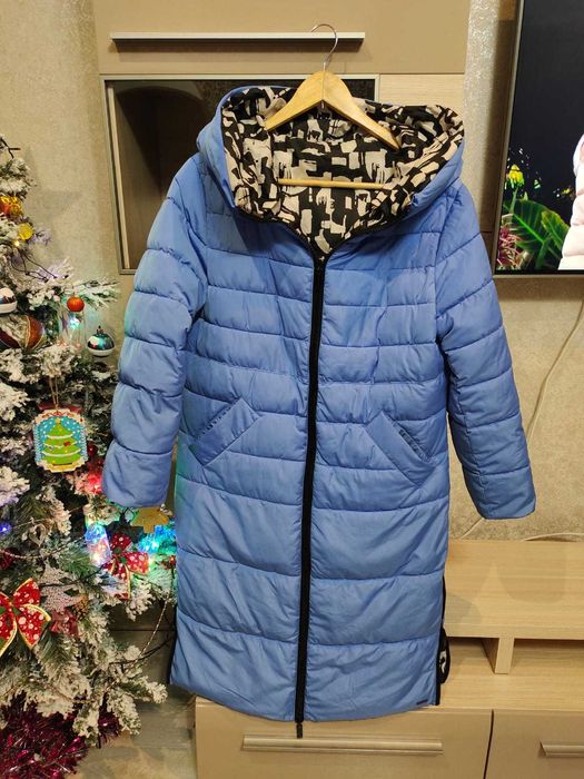 Демисезонный двусторонний пуховик