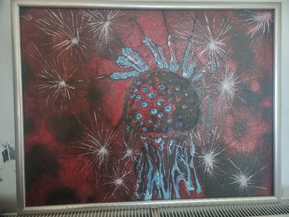 Vând tablou  păpădie ulei pe pânză