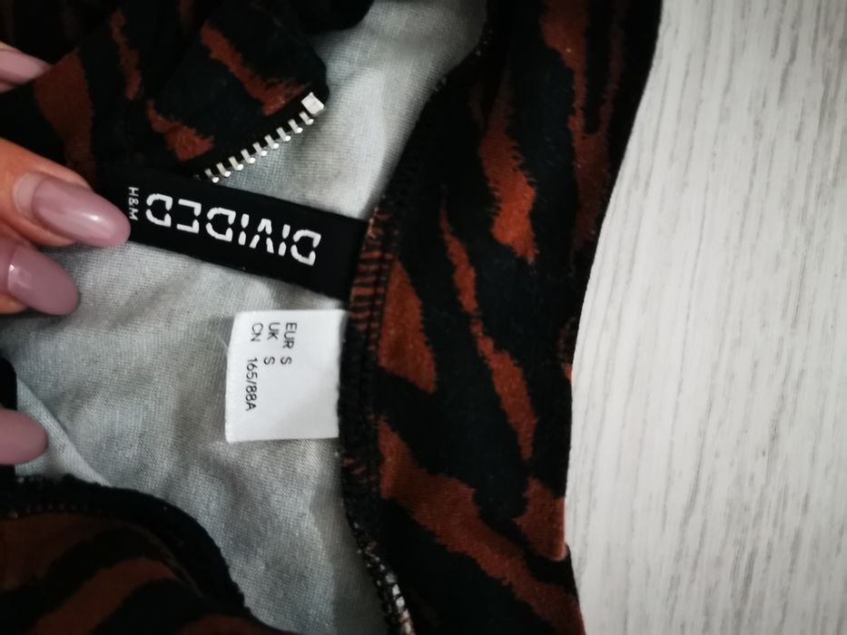 Rochie animal print, scurta, H&M, mărimea S