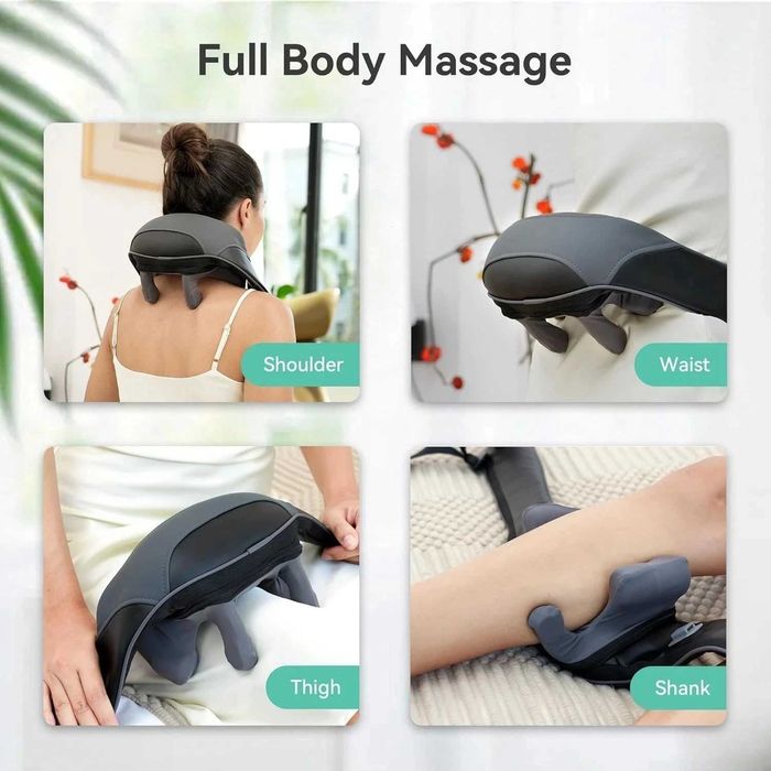 Безжичен, преносим 4D Shiatsu масажор