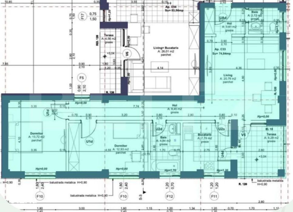 OFERTA-Apartament 3 camere 75 mp bloc nou zona Lipovei- Loc de parcare