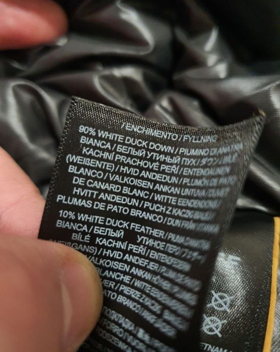 Geaca puf Belstaff XL lucrata o marime mai mare