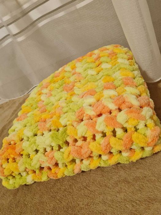 Детский плед из alize puffi