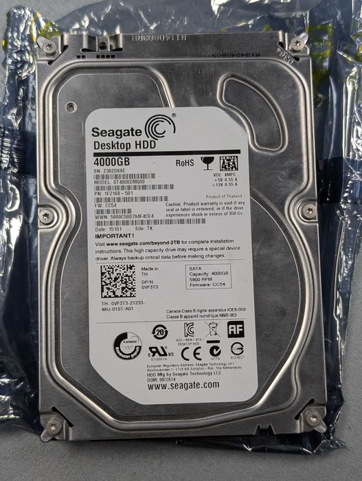 Жесткий диск для видеонаблюдения Seagate 4TB