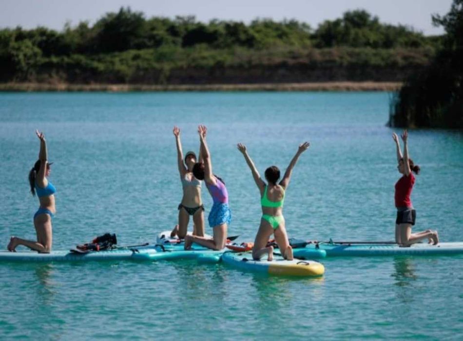 [Afacere la cheie] SUP Yoga Dock Stand Up Paddle si 4 SUP Aqua Marina