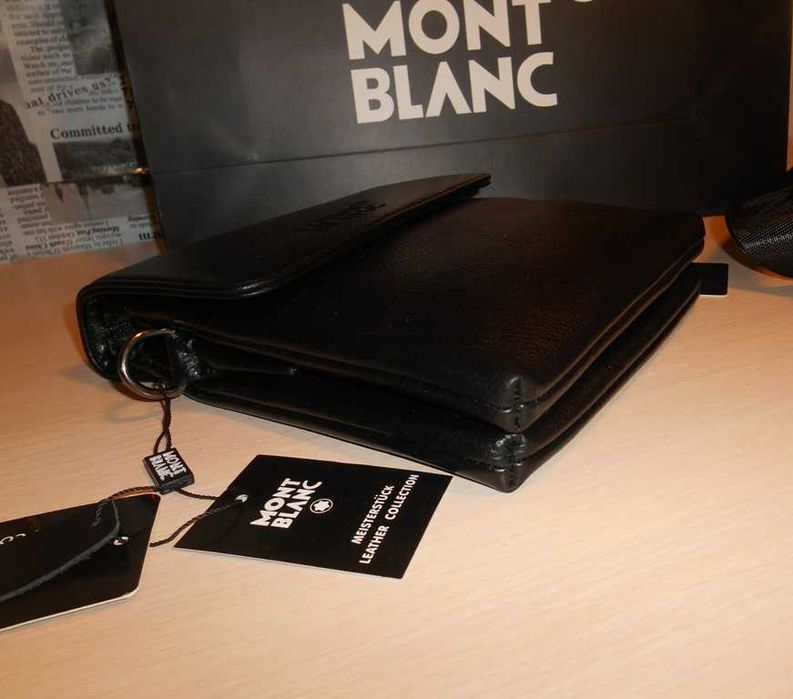 Mont Blanc Geantă pentru bărbați piele