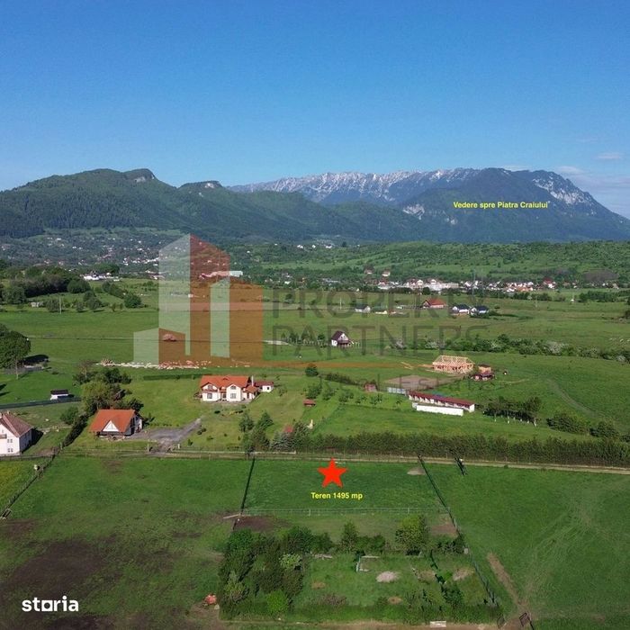 Teren intravilan 1.495 mp | Bran- Tohanu Nou | Vedere Bucegi | Deschid