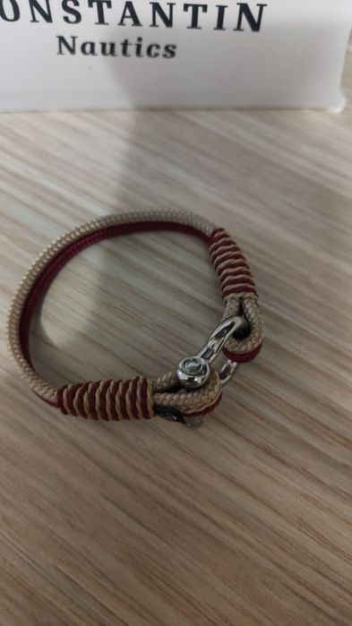 CONSTANTIN NAUTICS - Bratara Burgundy/Crem